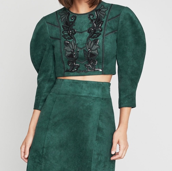 Embroidered Crop Top - Picture 4 of 4